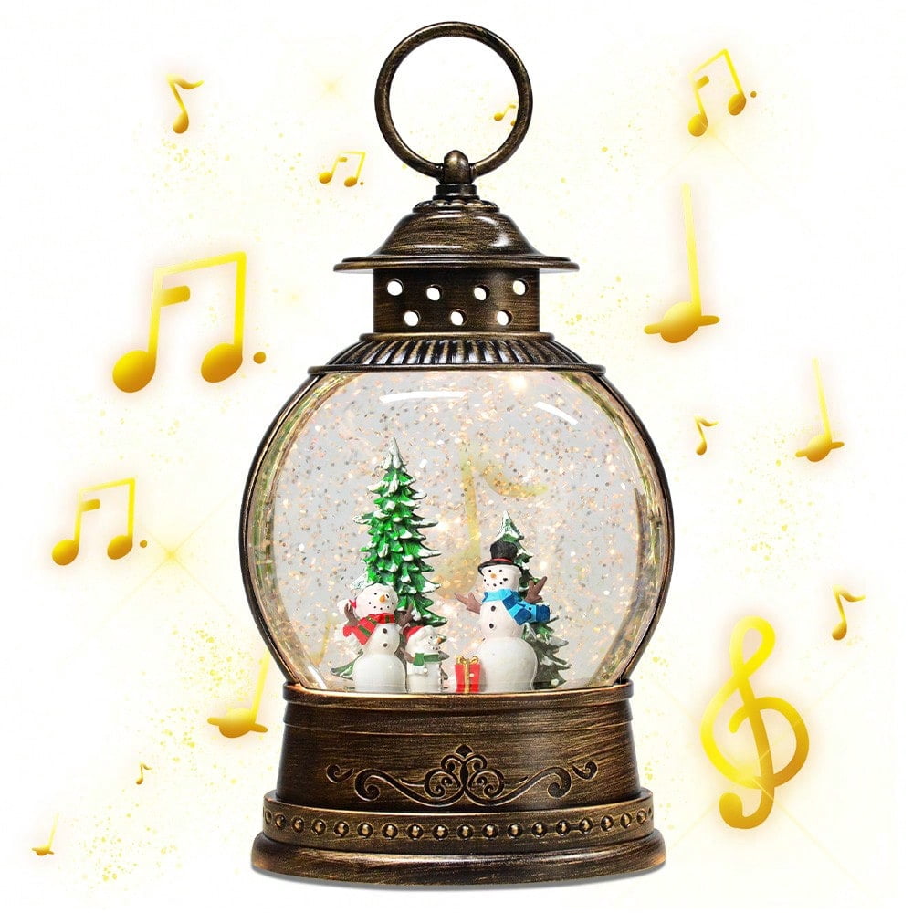 Snow Globe Lighted Christmas Decorations, Santa Claus Musical Christmas ...