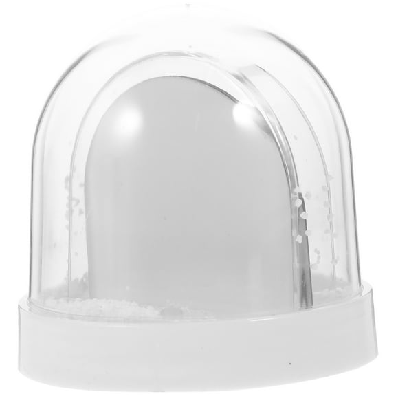 Snow Globe Photo Frame Display Snowglobe Picture Insert Kit with Plastic Globes for Kids