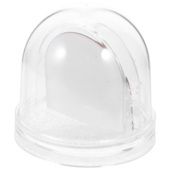 Snow Globe Photo Frame Liquid Miniature Picture Christmas Presents Snowglobe Insert