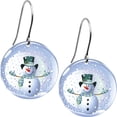 thumbnail image 1 of Snow Globe Snowman Earrings, 1 of 4