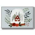 thumbnail image 1 of Snow Globe Village Collection A - Framed Gallery Wrapped Holiday Canvas - 27 x 41 - White Frame, 1 of 9
