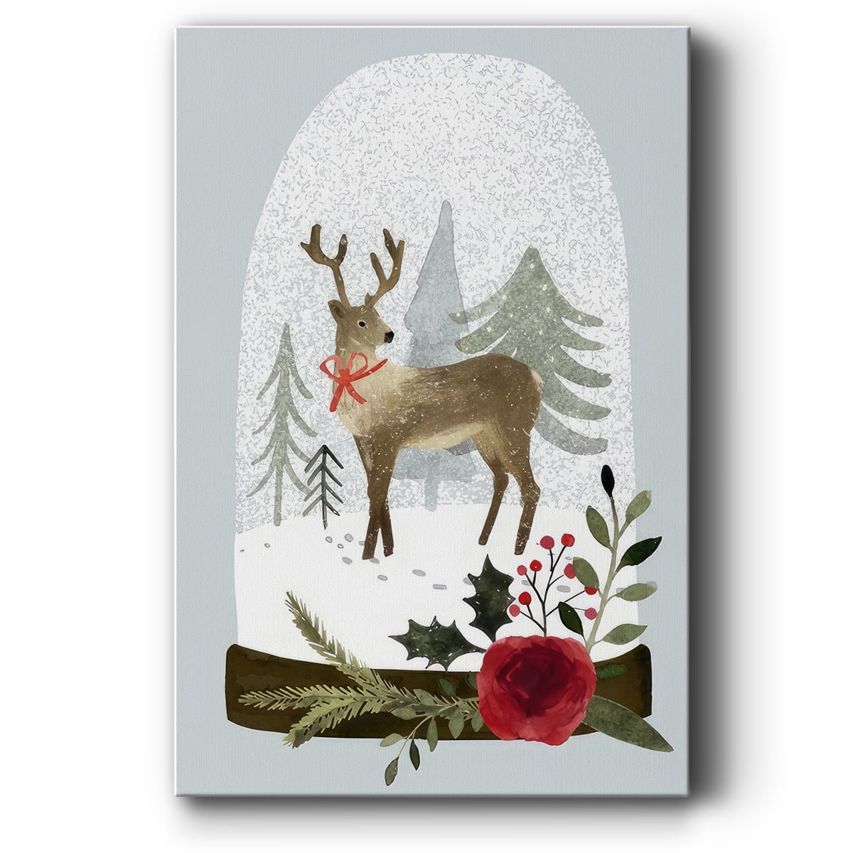 Snow Globe Village Collection B- Gallery Wrapped Canvas