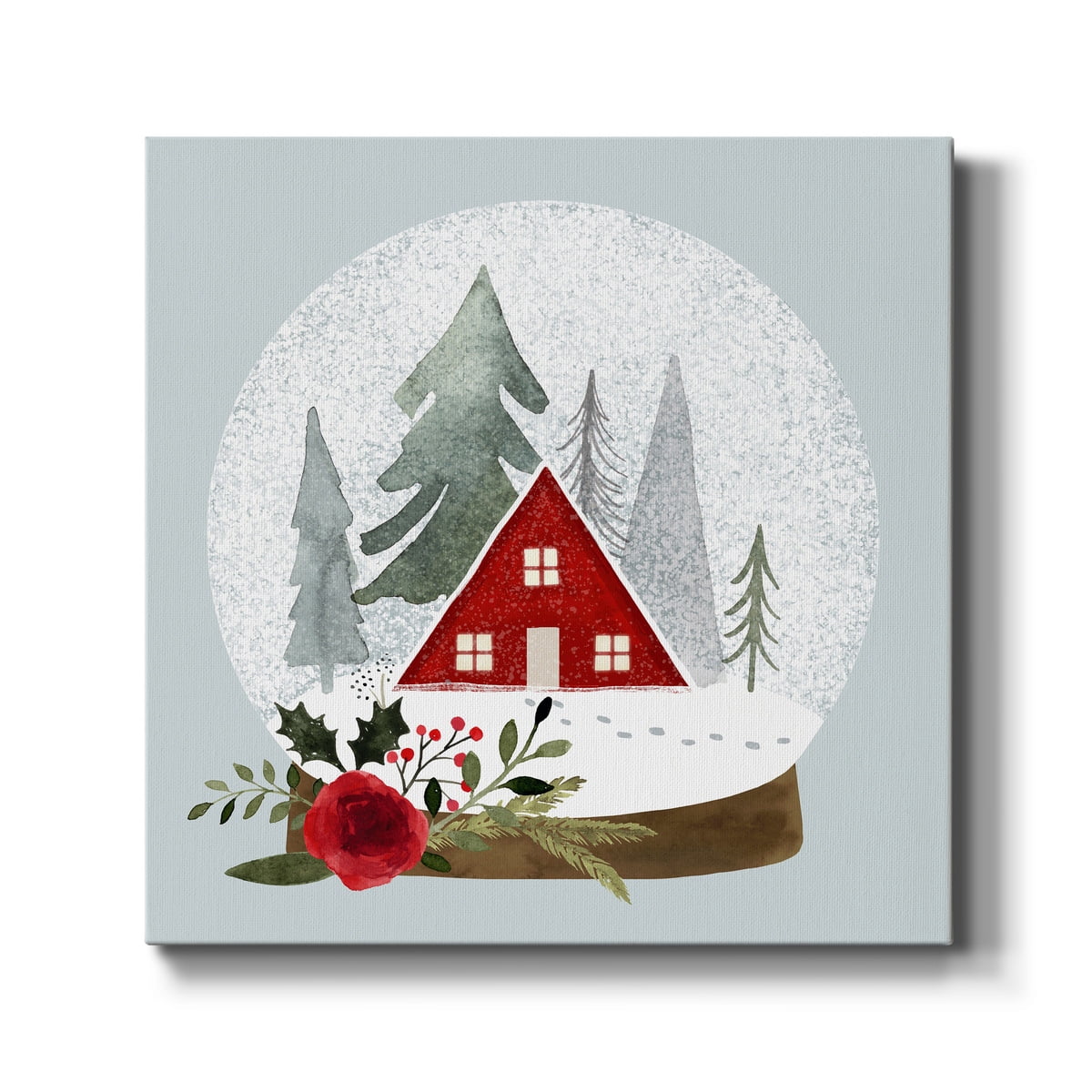 Snow Globe Village II- Gallery Wrapped Canvas