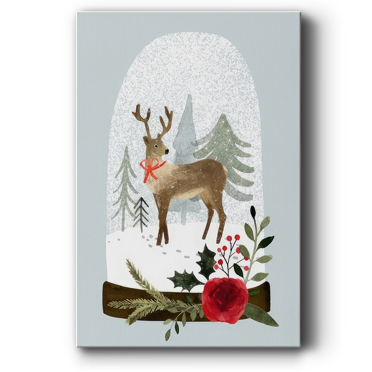 Snow Globe Village III- Gallery Wrapped Canvas