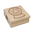 thumbnail image 1 of Snow Globe with Christmas Tree Scene Square Rubber Stamp Stamping Scrapbooking Crafting - Large 2.75in, 1 of 7