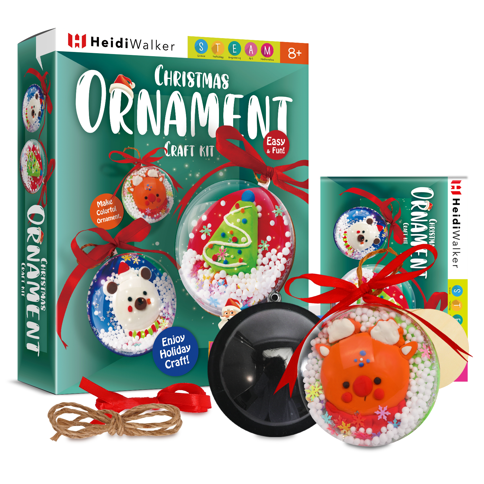 Piano Potato Snow Globe Making Kit for Kids, DIY Christmas Craft Kit with Figurines & Glitter, Holiday Art Project for Boys and Girls Ages 8+