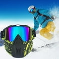 thumbnail image 1 of Snow Goggles with Mask, Anti-Fog Anti-Scratch UV Protection, Windproof, Adjustable, for Outdoor Riding Skiing, Helmet Compatible, 1 of 5