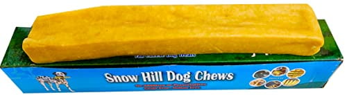 Snow Hill Himalayan Yak Cheese Dog Chews Double Extra Long Monster 11-13 in Organic Yakky Cheese Treats for Large Breads Dog