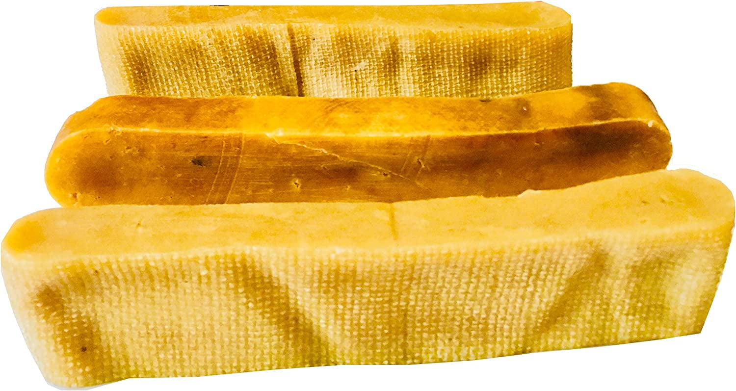 Snow Hill Himalayan Yak Cheese Dog Chews Monster/XXL 1 lbs Pack Long Lasting, Gluten GMO Free Protein-Rich Fresh Yaky Golden Cheese Bone Treats Improved Oral Health of Dogs - Himalayas, Nepal