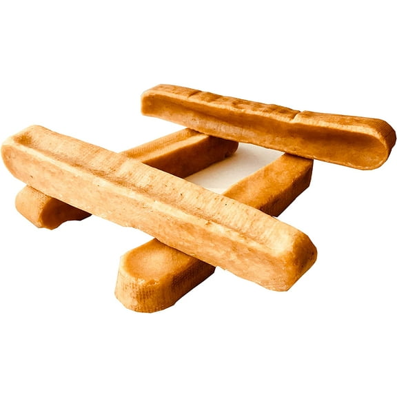 Snow Hill Natural Himalayan Yak Cheese Dog Chews XXL Monster 4 Pcs Long Lasting Natural Organic Protein-Rich Golden Bone Dog Treats Improved Oral Health - Yaky Cheese of Himalayas