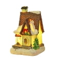 thumbnail image 1 of Snow House Ornament European Style Cartoon Design Festive Luminous Micro Landscape Smooth Edge Christmas Ornament Display for Home, 1 of 8