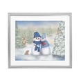 thumbnail image 1 of Stupell Industries Snow In Love Snowman Couple Gray Framed Print Under Glass, design by Lynn Kellan, 17 x 21, 1 of 10