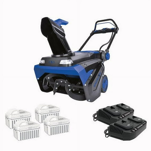 Snow Joe 12.0-Ah 96V Single-Stage Cordless Battery Powered Push Snow Blower, Dual Port