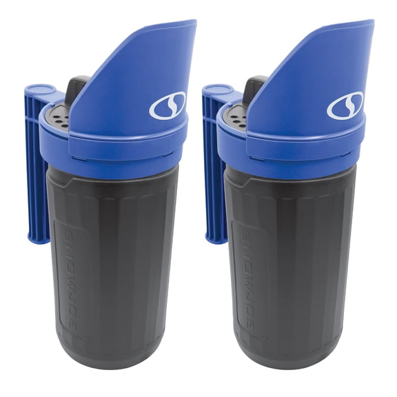Snow Joe 2 Pack Handheld All-Season Multi-Purpose Spreader, 5 Lb Capacity, Blue/Black