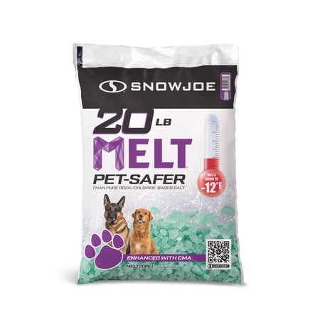 Snow Joe Fast-Acting Ice Melt Blend, Safe for Concrete and Sidewalks, 20 Pounds