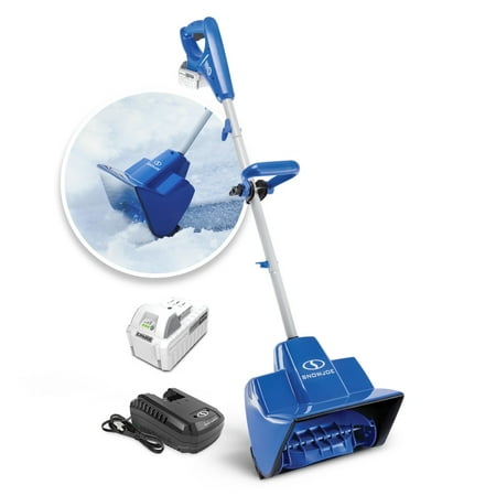 Snow Joe 24V-SS11 24-Volt iON+ Cordless Snow Shovel Kit | 11-Inch | W/ 4.0-Ah Battery and Charger - Blue