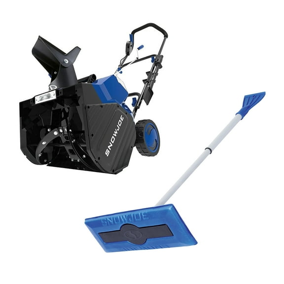 Snow Joe 24V Electric Snow Blower IONMAX & Windshield Ice Scraper Broom