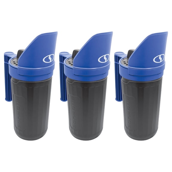 Snow Joe 3 Pack Handheld All-Season Multi-Purpose Spreader, 5 Lb Capacity, Blue/Black