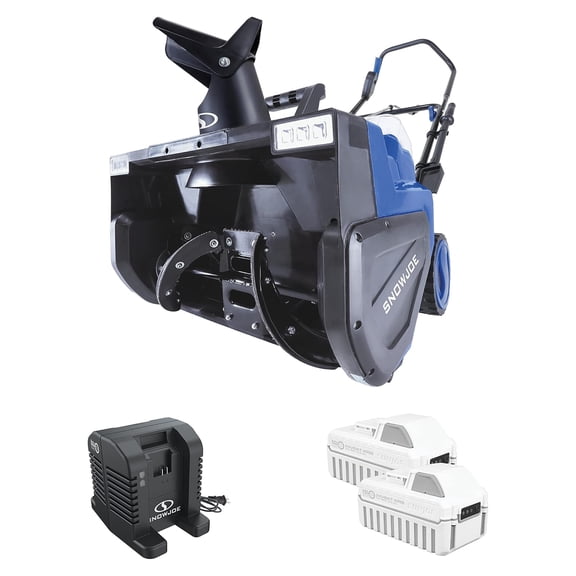 Snow Joe IONMAX Cordless Snow Blower with Electric Engine Type, 24V, Blue, 24V-X2-SB22