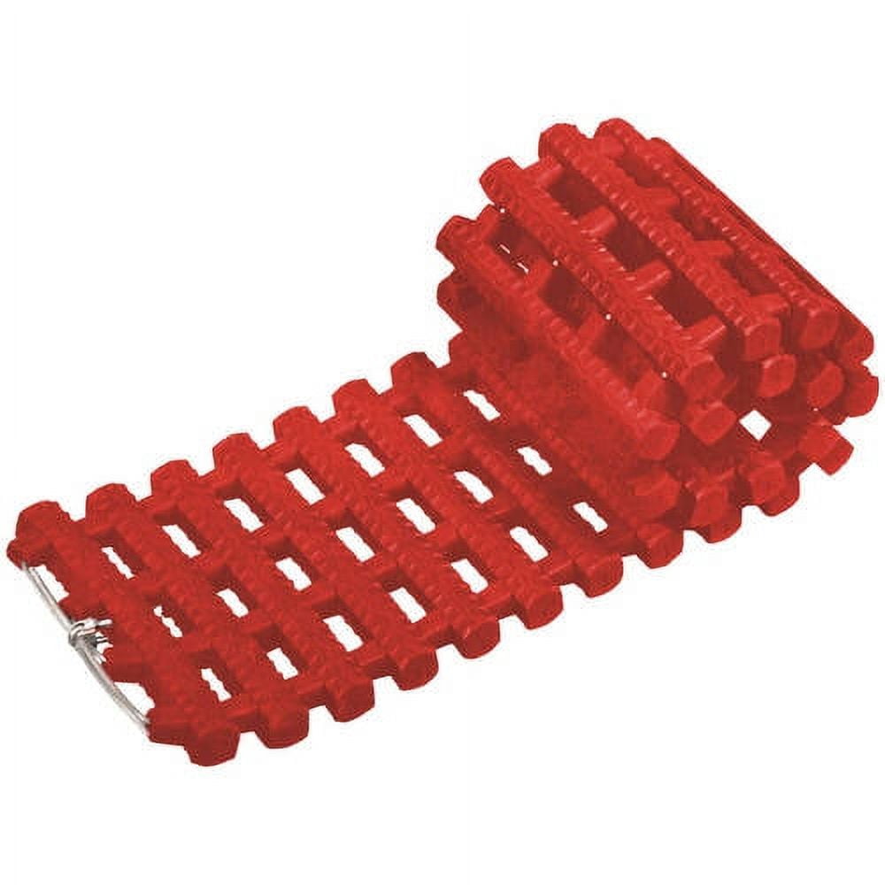 Snow Joe Auto Joe TrackAssist, Thermoplastic Rubber Non Slip Traction for Your Car's Tire in Ice, Snow, Mud and Sand, Red