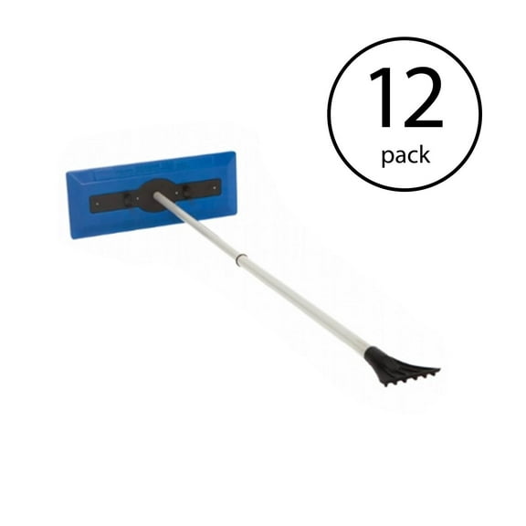 Snow Joe Car Windshield Ice Scraper & Telescoping Snow Broom Tool (12 Pack)