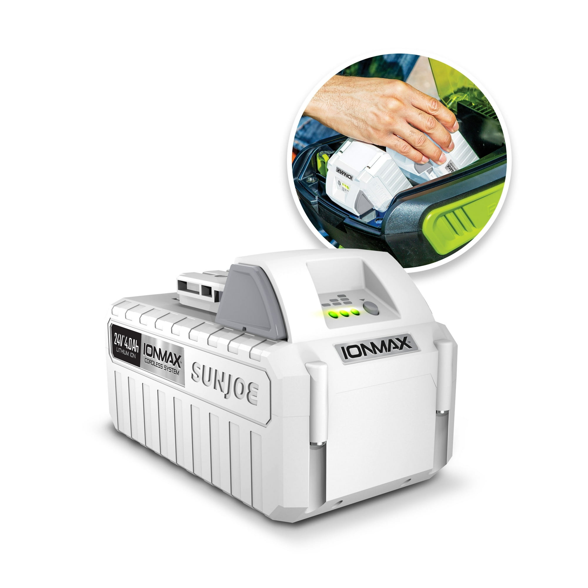 Snow Joe Certified Authentic 24VBAT EcoSharp Pro Lithium-Ion Battery, 24 Volt, 4.0-Ah