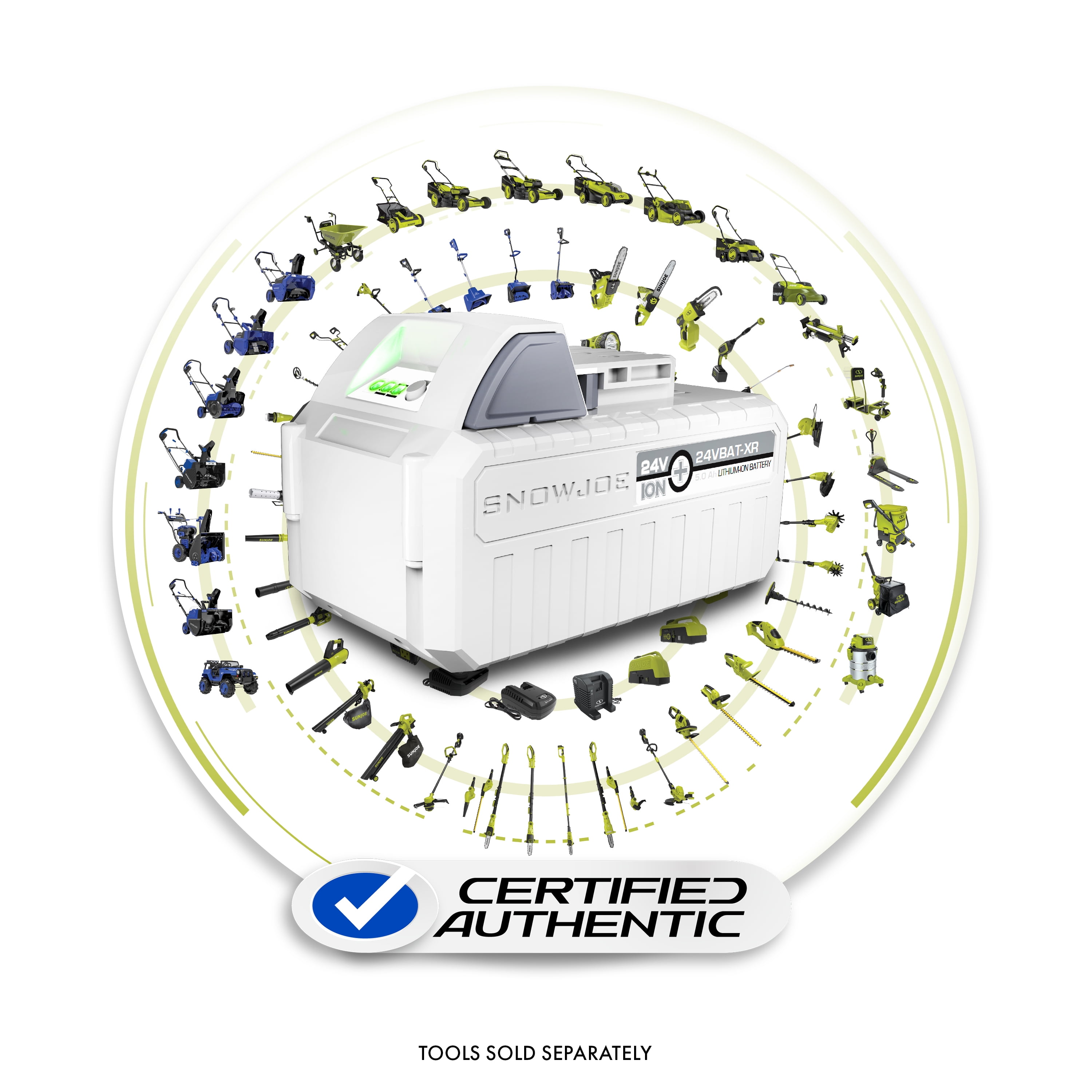 Snow Joe Certified Authentic 24Volt 5.0Ah LithiumIon Battery