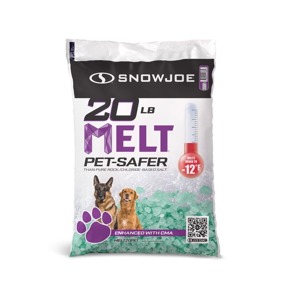 Snow Joe Fast-Acting Ice Melt Blend, Safe for Concrete and Sidewalks, 20 Pounds