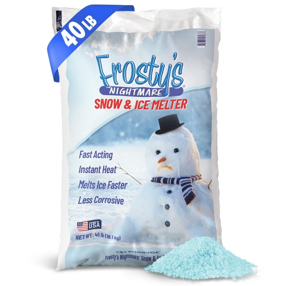 Snow Joe Exclusive Frosty's Nightmare Ice Melter Blend Bag, 40 Pounds, White