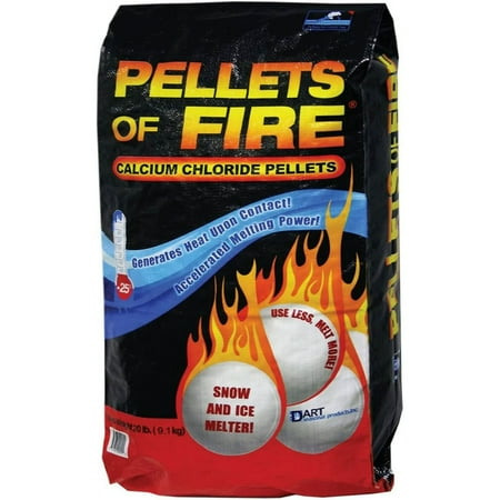 Snow Joe Pellets of Fire Ice Melter for Driveways, Sidewalks, Concrete, 20 lbs, CP20