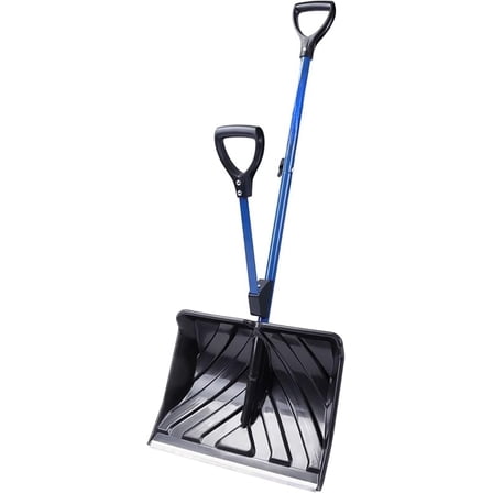 Snow Joe Snow Shovel with 18-Inch Blade and Assist Handle, 3.5 Lbs - Heavy-Duty Lightweight Shoveling Tool for Ice Removal, Shovelution SJ-SHLV01