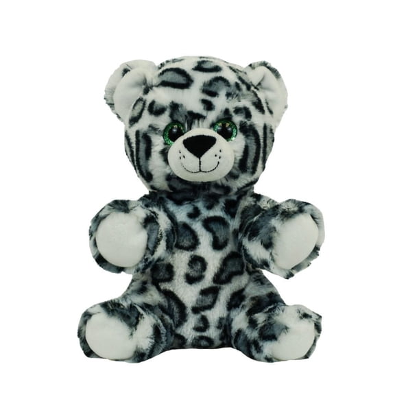 Snow Leopard 8 inch Plush Stuffed Animal Soft White Spotted Leopard Toy Gift Collectible Plush