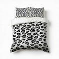 thumbnail image 1 of Snow Leopard Bedding Set 3 Pcs Soft Microfiber Quilt Cover For Bedroom Decor, Comforter Cover With 2 Pillowcase, 1 of 5