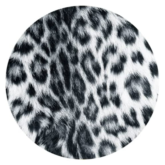 Snow Leopard Car Coasters, Ceramic Stone Drinks Coaster Set for Women Man 2.56" (2 Pack)