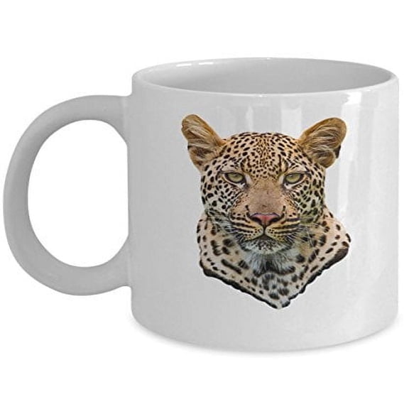 Snow Leopard 11 oz Coffee Mug - Wildlife White Ceramic Gift