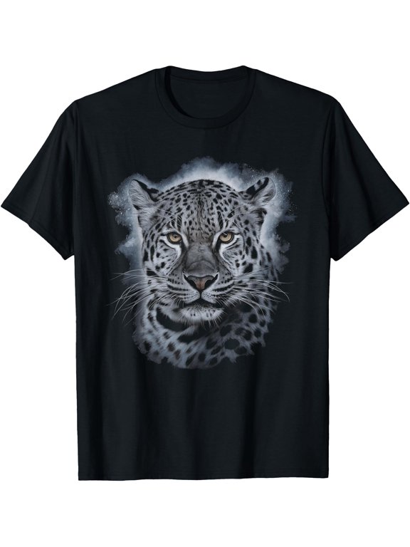 Snow Leopard Face T-Shirt
