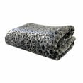 thumbnail image 1 of Plutus Brands  Snow Leopard Faux Fur Gray Luxury Throw, 1 of 4