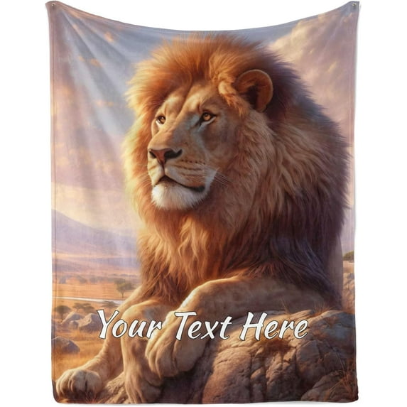 Snow Leopard Throw Blanket, Soft Cozy Birthday Christmas Personalized Blanket for Couch Sofa Living Room Bedroom, 60"" x 80""