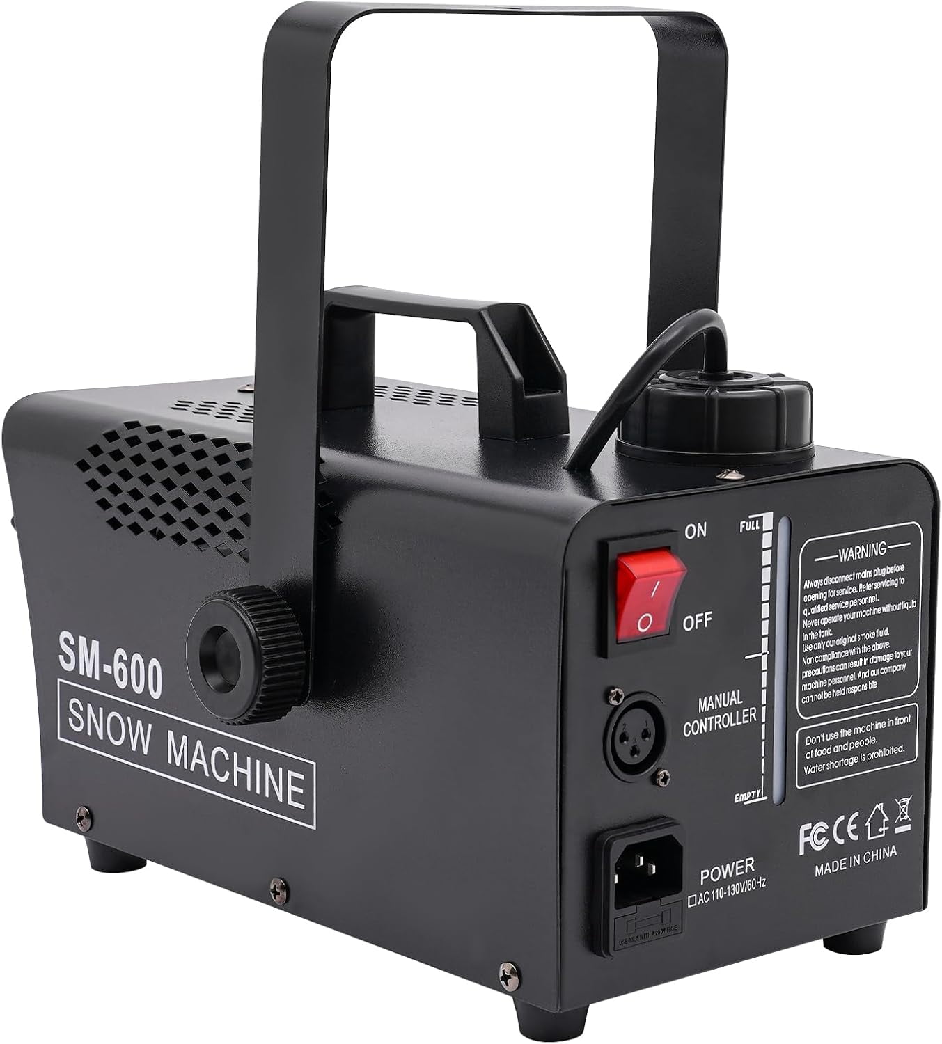 Snow Machine with Wireless Remote Control and Wired Control,600W Snow Making Machine for Christmas Wedding Photography Parties Kids Stage Parades