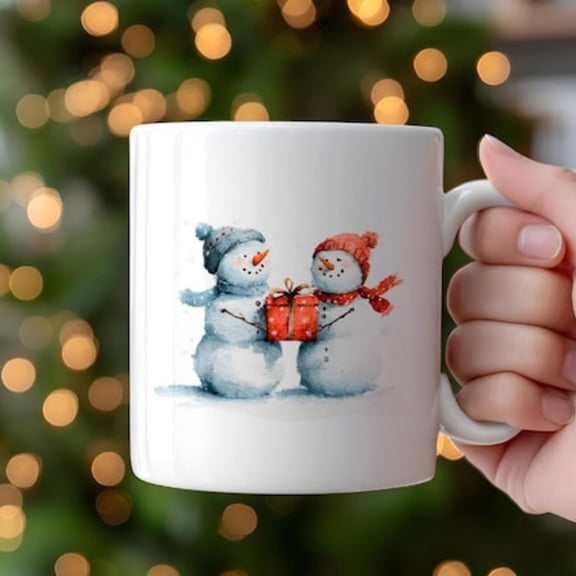 Snow Man Cistmas Mug Winter, Cute Cistmas Coffee Cup, Snowman day Mug, Snowman Couple Mug Cistmas, Ceramic Coffee Cup.