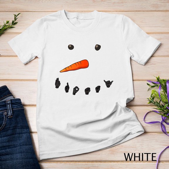 Snow Man Sign Language Teachers Interpreter Asl T-Shirt