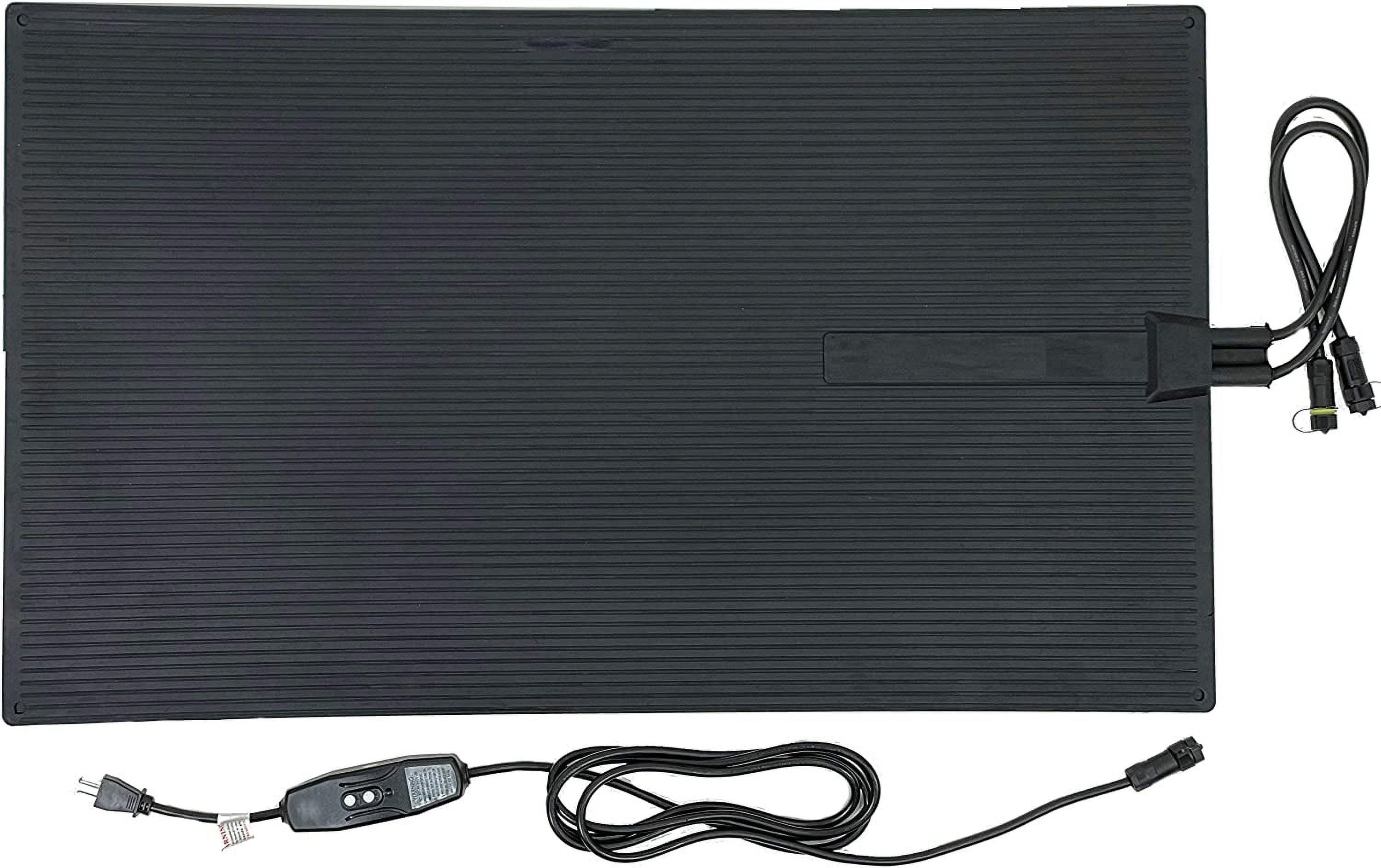 Blue 23x40 Inch Rubber Snow Melting Mat with GFCI Cord
