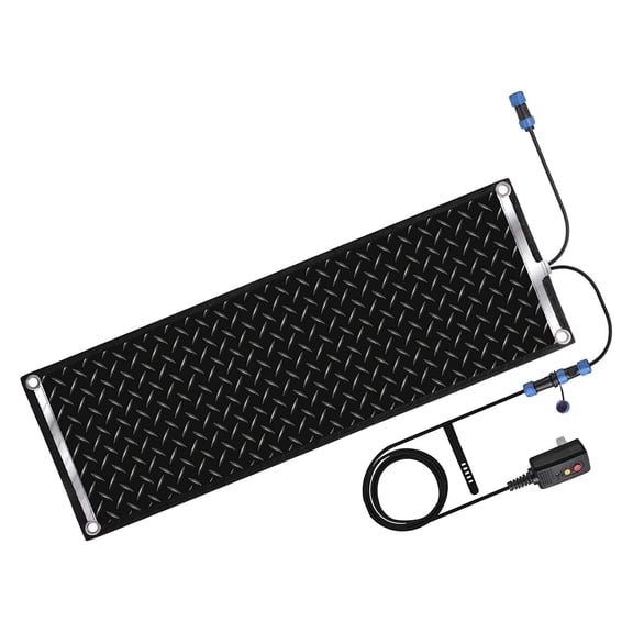 Snow Melting Mats,10 X 30in Heated Walkway Mat With 9.84ft Power Cord And Reflective Strip, Anti-Slip Heated Outdoor Mat For Winter Snow Removal ,Melts Quickly