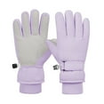 thumbnail image 1 of Snow Mittens Kids Warm Lined Kids Winter Gloves Waterproof Outdoor Ski Gloves for Ages 11-15 Years Girls, 1 of 2