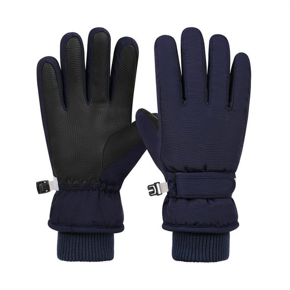 Kids Snow Mittens Thermal Warm Lined Boys Winter Gloves Waterproof Outdoor Ski Gloves for Ages 9-10 Years Girls