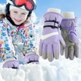 thumbnail image 1 of Snow Mittens for Kids Thermal Warm Lined Girls Winter Gloves Waterproof Outdoor Ski Gloves for Girls, 1 of 3