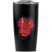 Snow Monkey Face Red Stainless Steel 20 oz Travel Tumbler, Vacuum Insulated & Double Wall with Leakproof Sliding Lid | Great for Coffee/Hot Drinks and Cold Beverages