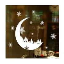 Snow Month Electrostatic Wall Sticker Window Glass Christmas DIY Stickers Home Decals Christmas Decoration New Year Wallpaper, 10*14"