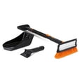 Snow Moover 39" Extendable Snow Brush with Squeegee, Ice Scraper and