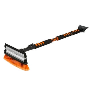 Colossal Extendable 34-49 in. Swivel Head Snow Brush with Ice Scraper and  Squeegee